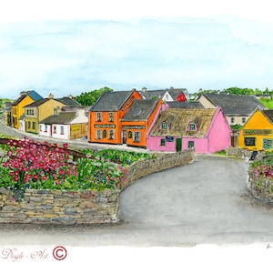 Irish Scenery - Fisher Street, Doolin, Co. Clare, Ireland