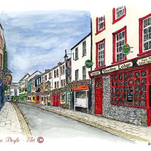Cenário irlandês - Plunkett Street, Killarney, Co. Kerry, Irlanda