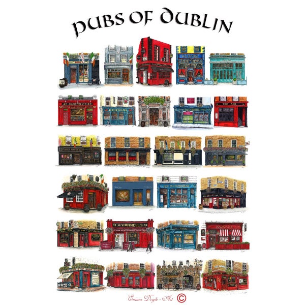 Dublin Poster Etsy UK