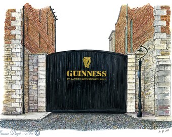 Dublin Landmark - St. James's Gate Brewery - Guinness Gate 2023, Dublin, Ireland