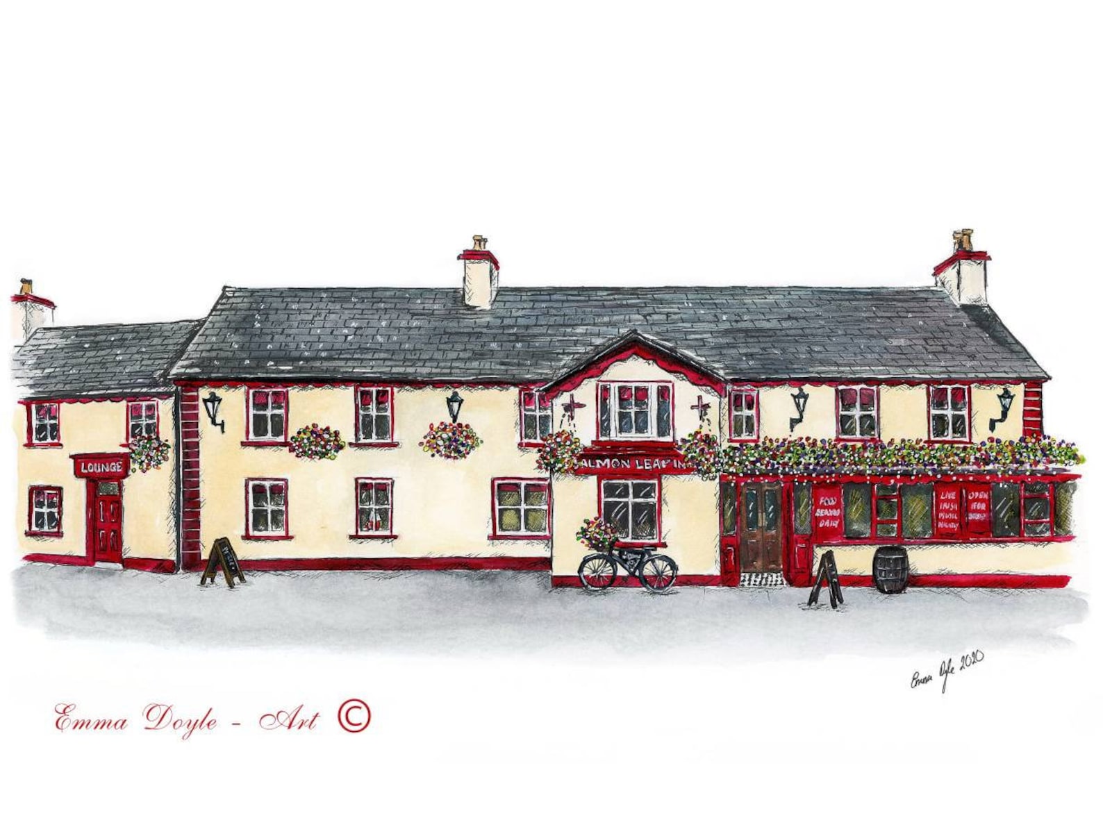 Irish Pub Salmon Leap Inn Leixlip Co. Kildare Ireland Etsy