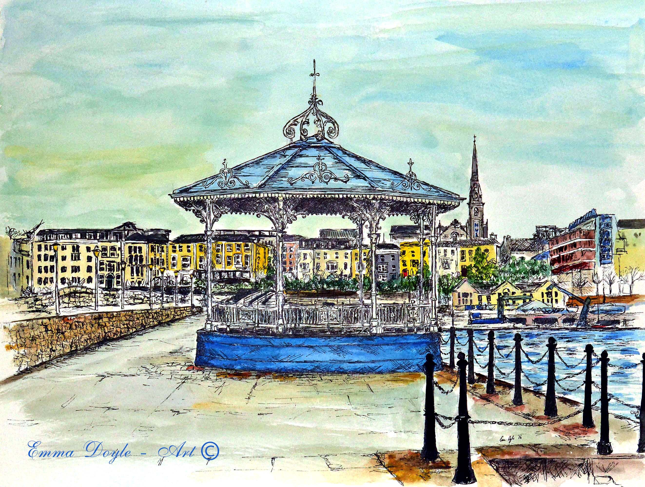 Dublin Landmark Dun Laoghaire Bandstand Dublin, Ireland