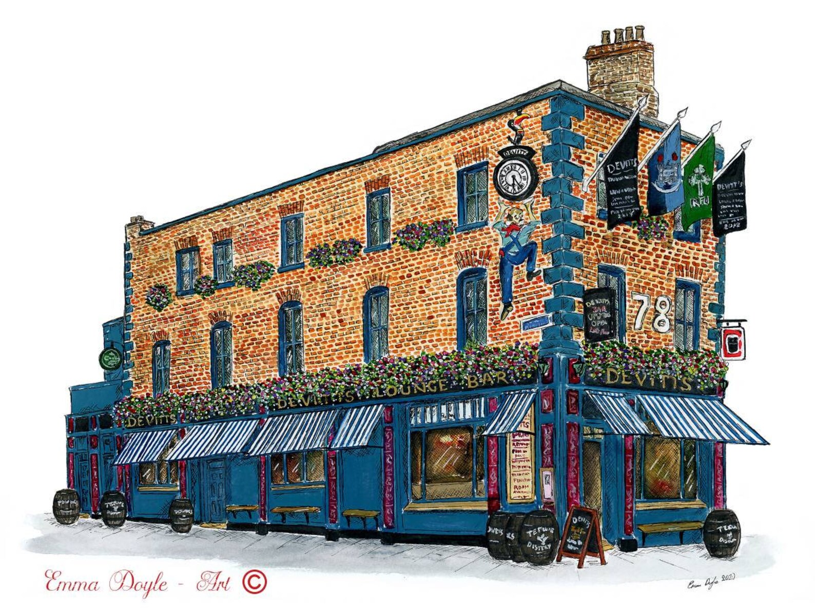 Dublin Pub Devitts Pub Camden Street Dublin Ireland - Etsy