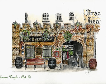 Dublin Pub - The Brazen Head, Dublin, Ireland