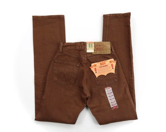 levis 501 chocolate brown