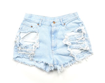 vintage levi thrasher jean shorts
