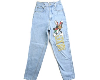 Mickey Mouse Mom Jeans | Etsy