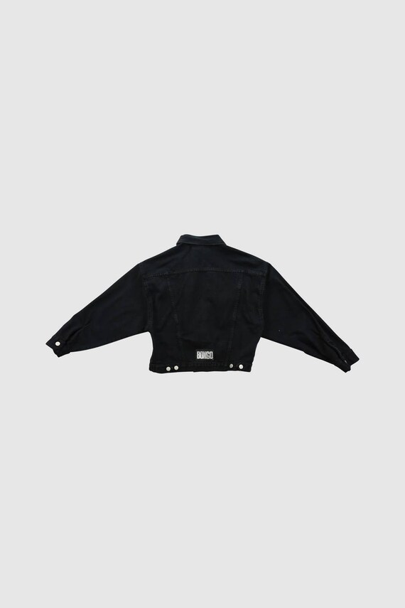 Vintage BONGO Black Denim Jacket - image 3