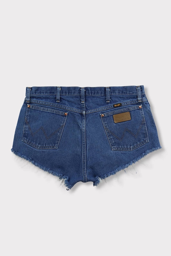 Vintage Wrangler Distressed Dark Wash Shorts