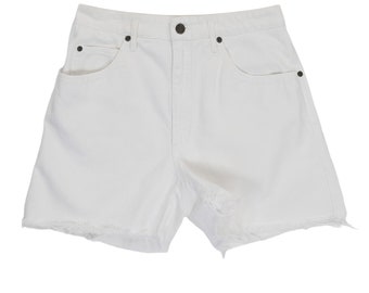 Vintage 90s White Distressed Shorts