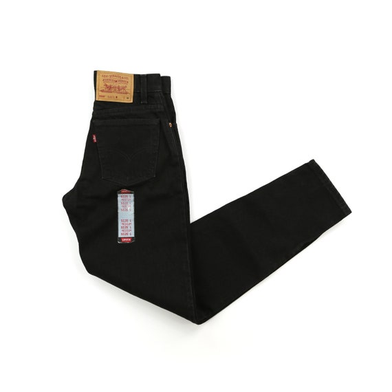 Deadstock Levis 90’s Black High Waisted Jeans wais