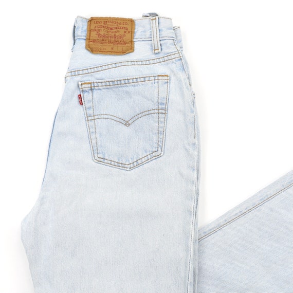 Vintage Levis 501 Light Wash High 