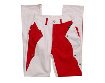 Vintage 90s Western Red and White Star Jeans