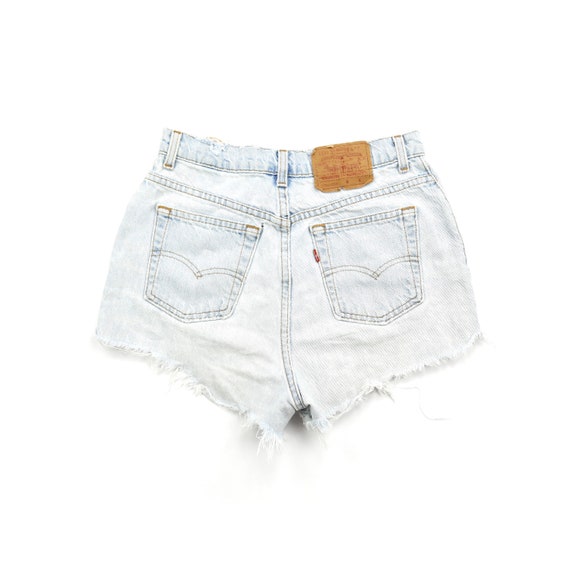 Vintage Levis 512 Light Wash Ultra Distressed Shor