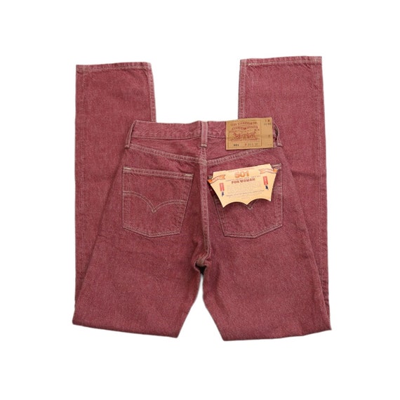 Vintage Levi’s 501 Deadstock Red Button Fly Jeans - image 2