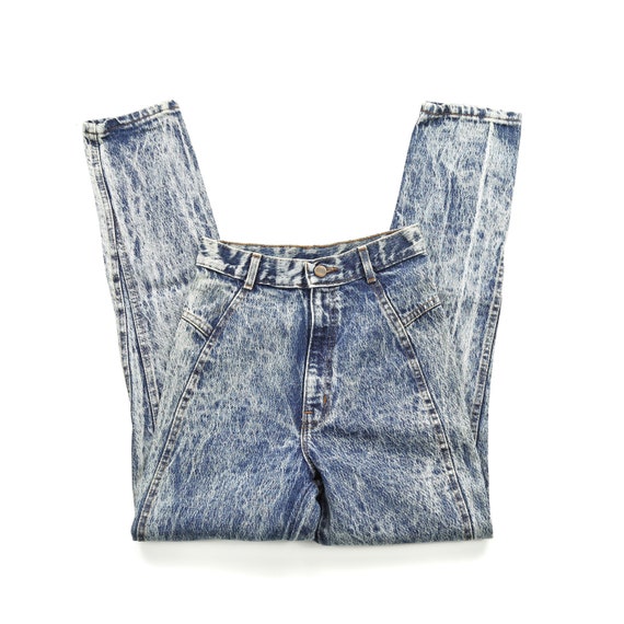 Vintage 24”/25” Chic Acid Wash High Waisted Jeans