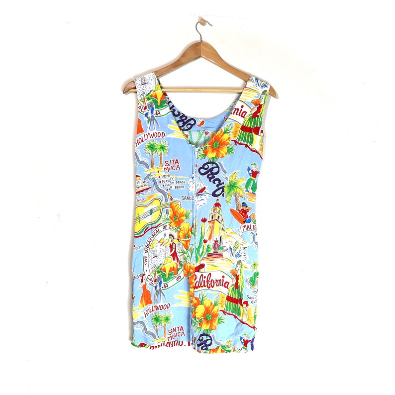 Vintage Jams World California Fun Summer Dress