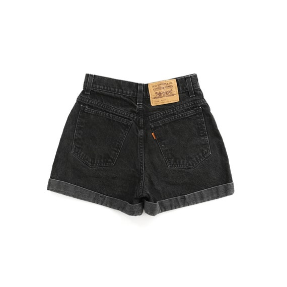 Vintage Levis 90’s 954 Black High Waisted Shorts W