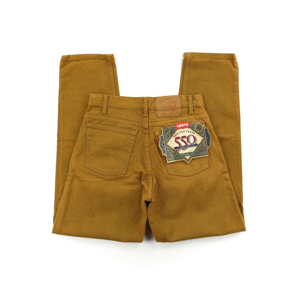 Deadstock Levis 550 Bronze High Waisted Jeans Wais