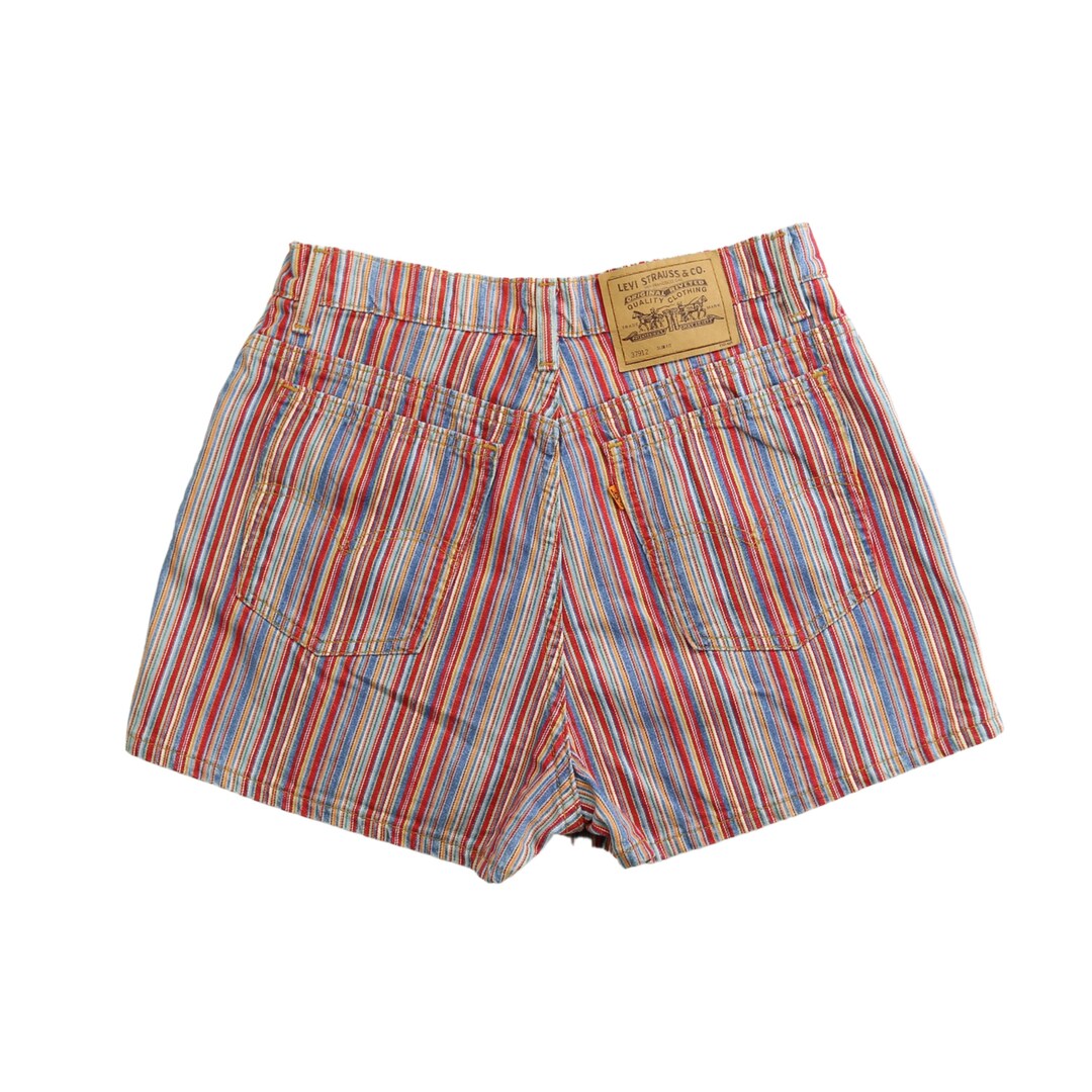 Vintage Levis Rare 912 Rainbow Striped High Waisted Shorts - Etsy