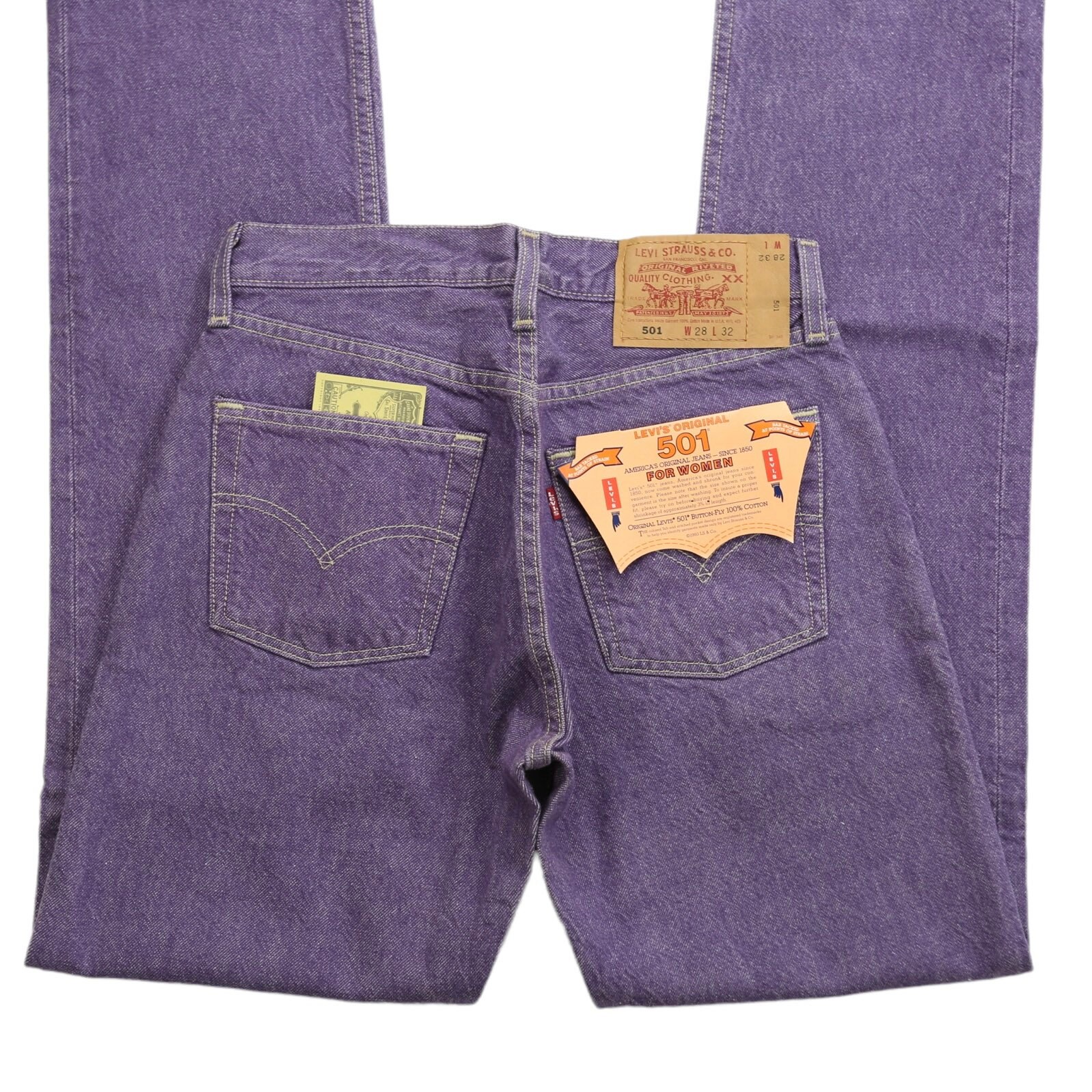 Vintage Levi's 501 Deadstock Purple Button Fly Jeans - Etsy Vintage Levi's 501 Deadstock Purple Button Fly Jeans - Etsy