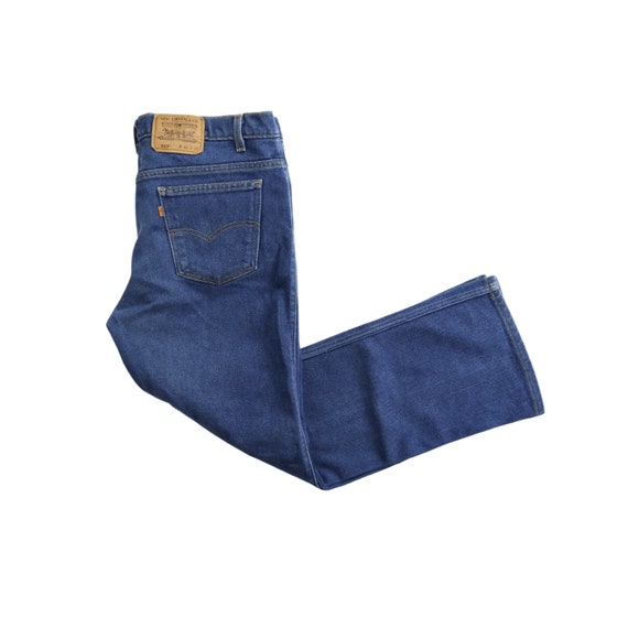 Vintage Levis 517 Dark Wash High Waisted Jeans With Stretch 38 40