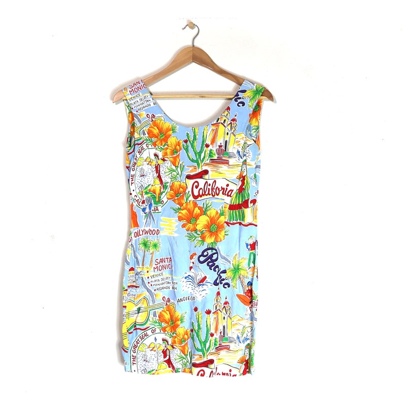 Vintage Jams World California Fun Summer Dress
