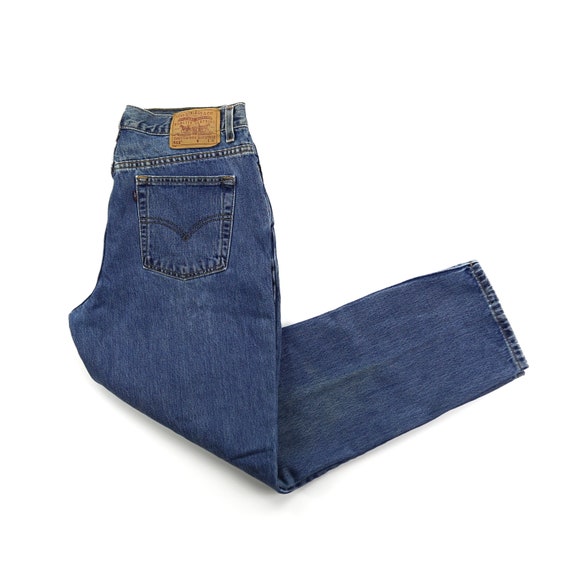 Vintage Levis 512 Dark Wash High Waisted Jeans //