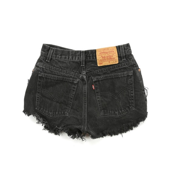 Vintage Black Extra Distressed 550 Levi’s Shorts /