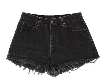 Vintage Y2K Black Distressed Shorts
