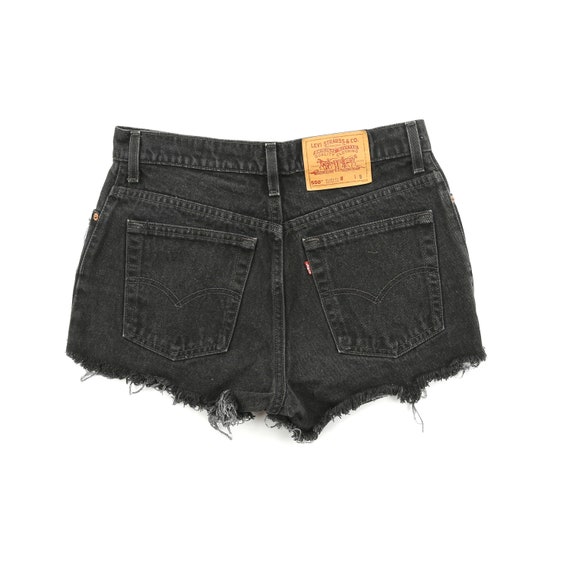 Vintage Super Distressed Levi’s Black High Waisted