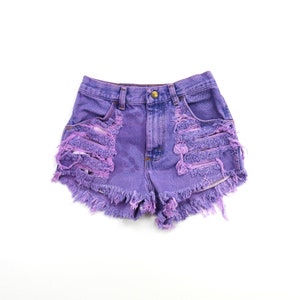 501® High Rise Women's Colored Denim Shorts - Purple