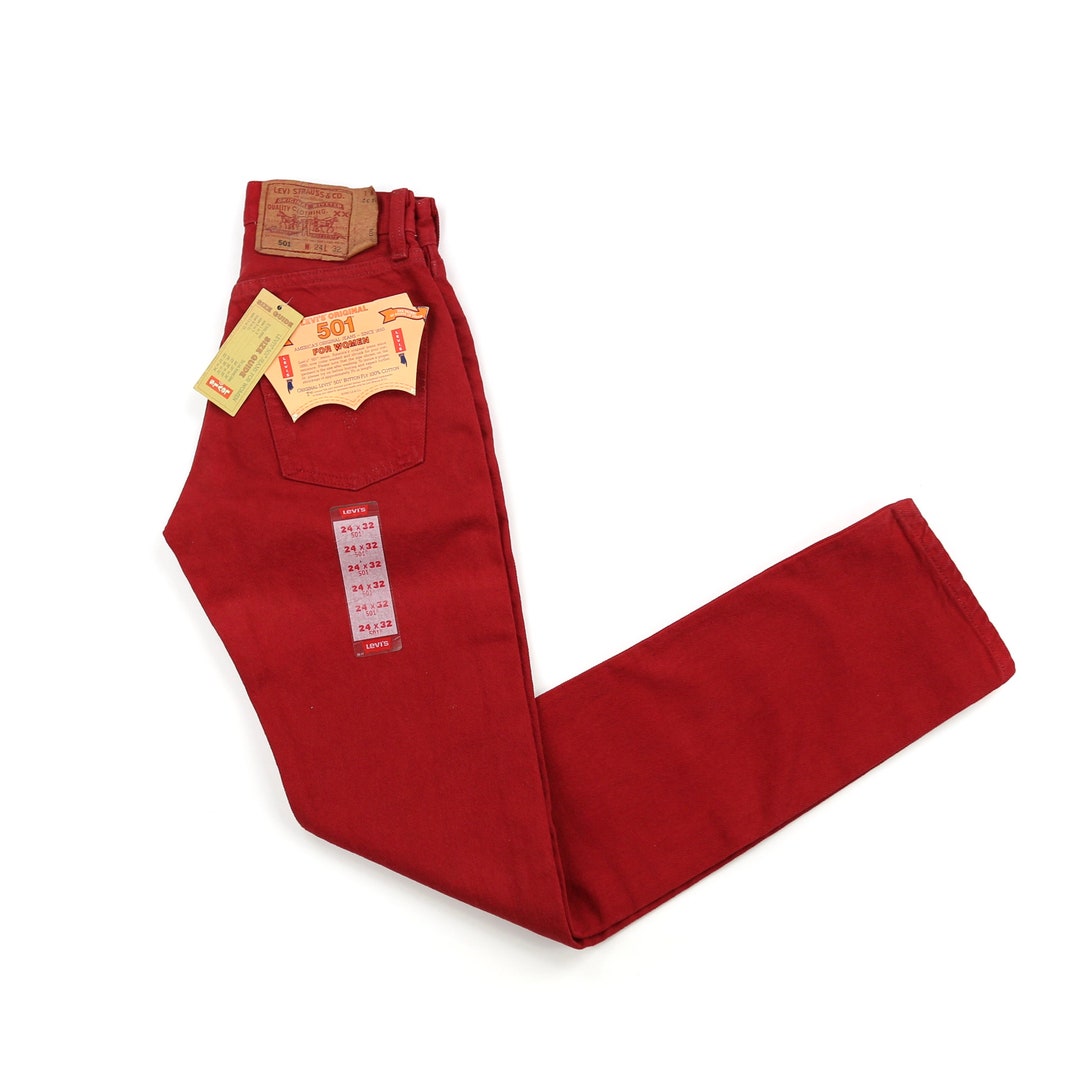 Levi's red women's jeans deals