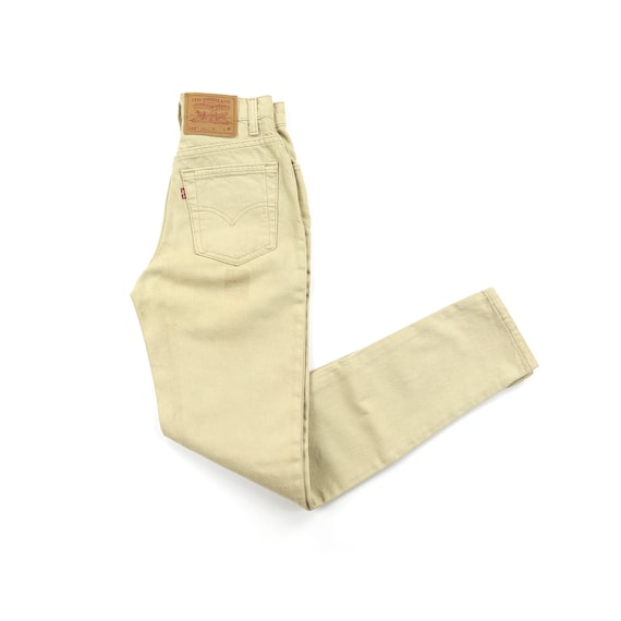 Vintage Levis 512’s 90’s Tan High Waisted Jeans Wa