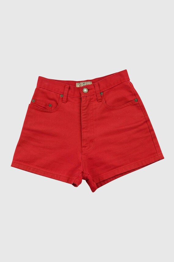 Vintage Express Red High Waisted Shorts