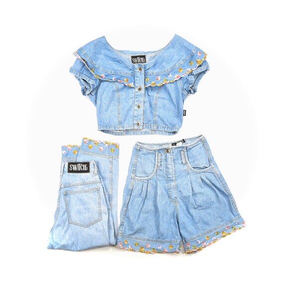 Vintage Switch 3 Piece Denim Set! // Size S/25”
