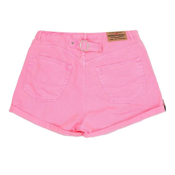 Vintage Y2K Bright Pink Denim Shorts