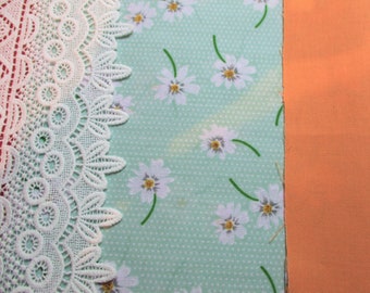 Kit de tela para casa de muñecas Blythe: algodón, encaje y adornos