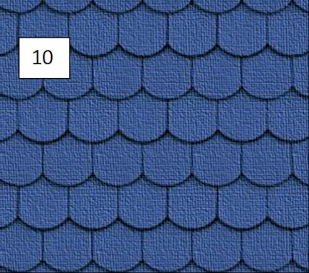 Dolls House Roof Tile Sheet: 12th/16th/24th Scale Printed Paper - Etsy