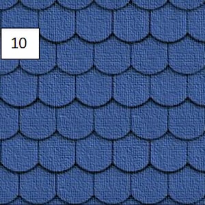 choose from 5! different roof tile sheets for the perfect dolls house