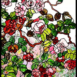choice of 4 dolls house stained glass window effect lumiplex plastic panels -use in cardmaking dollhouse other crafts too
