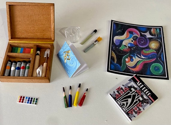 GORGEOUS ART SETS 12th Scale All the Items You See in Image 