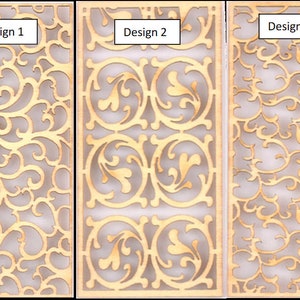 Dollhouse Room Divider Panels: Wood Miniature Craft Supplies