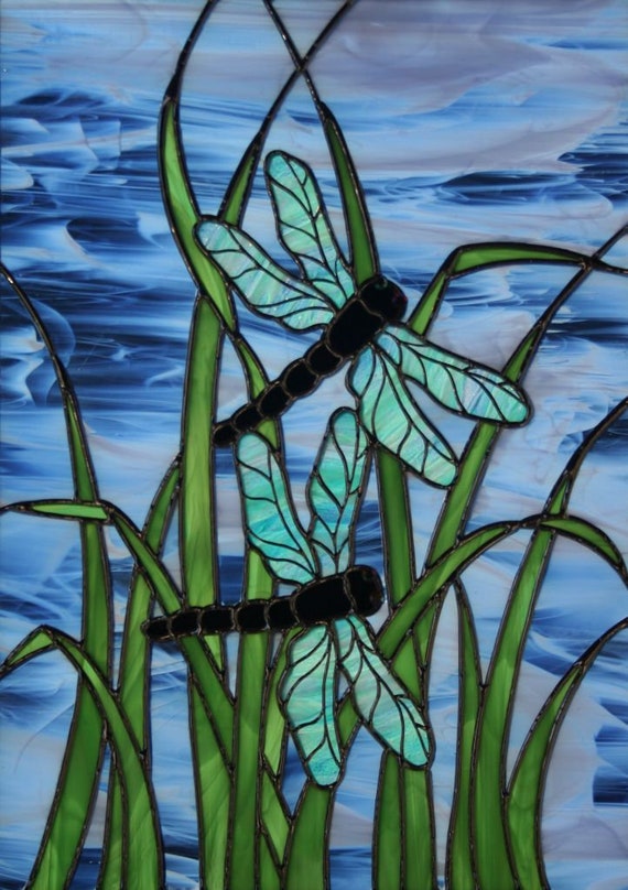 Stained Glass Effect Lumiplex Plastic Panel: Dragonfly Craft Supplies