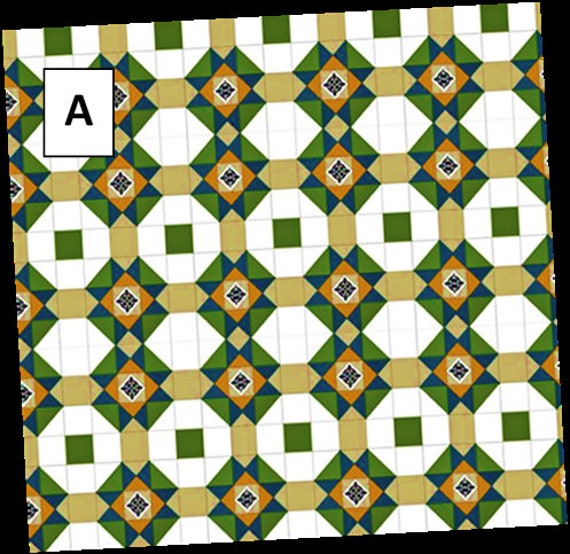 4 DIFFERENT DOLLHOUSE Floor Tile Sheet Paper or Peel N Stick Etsy