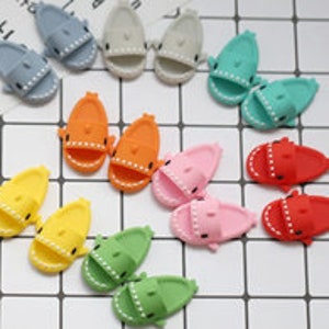 1/6 scale shark sliders for Blythe & similar doll comes with mini organza storage bag