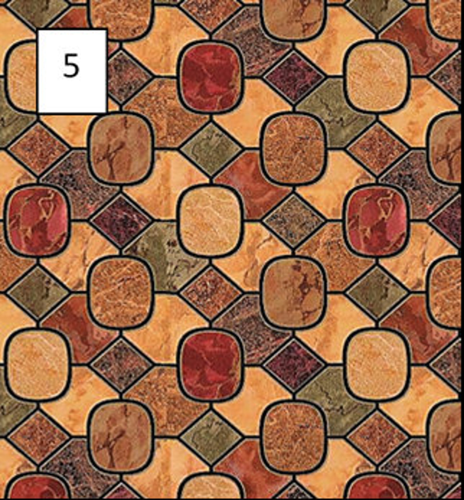 5 DIFFERENT DOLLSHOUSE Floor Tile Sheet Paper or Peel and Etsy UK