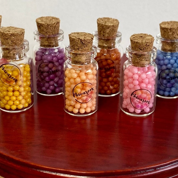 choice of sweetie jars in 1:12 scale all different for dolls house, sweet shops dioramas or mini projects