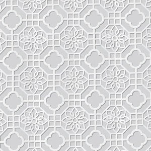 Plafondpapier poppenhuis: zware kwaliteit, bijpassende randen (28,3 x 20 cm)