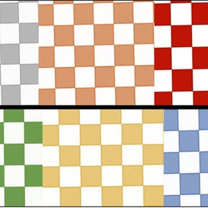 Chequerboard Dollhouse Tiles: 1/12, 1/16, 1/24 Scale (28.5x20.1cm)